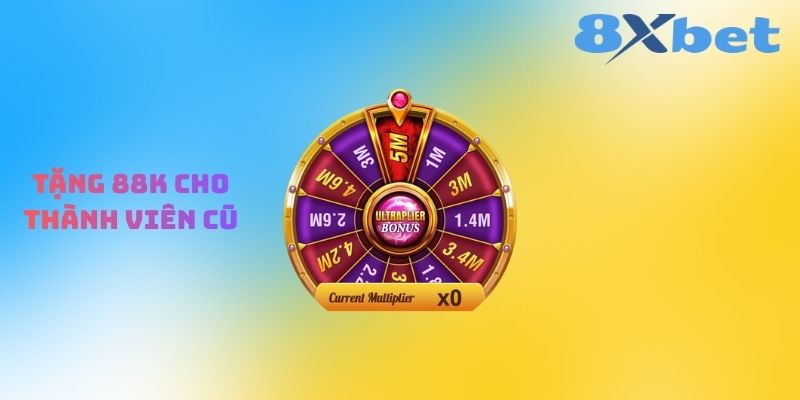 Ưu Đãi Hot Tặng 88k Cho Thành Viên Cũ Tại Nhà Cái Uy Tín 8XBET